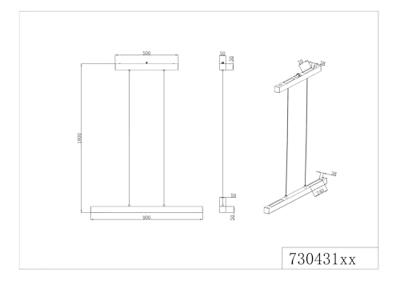 Trio HanglampParos zwart - 73043132
