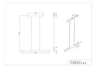 Trio HanglampParos zwart - 73043132 - thumbnail