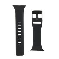 Urban Armor Gear Scout Armband voor Apple Watch 42 mm / 44 mm [Watch SE, Series 6/Series 5/Series 4/Series 3/Series 2/Series 1, zachte siliconen reserveband, roestvrijstalen sluiting] zwart - thumbnail