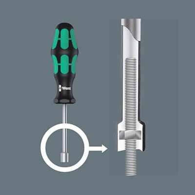 Wera 395 Dopschroevendraaier Holle Schacht, 5/16 duim x 80 mm - 1 stuk(s) - 05029503001 - thumbnail