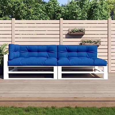 VidaXL Palletkussens 5 st stof koningsblauw