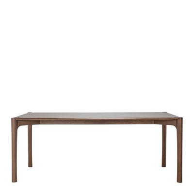 Ethnicraft Eettafel 'PI' Gevernist Teakhout, 200 x 95cm, kleur Bruin