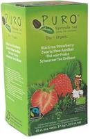 Puro Bio thee Aardbei, zwarte thee, fairtrade, pak van 25 zakjes - thumbnail