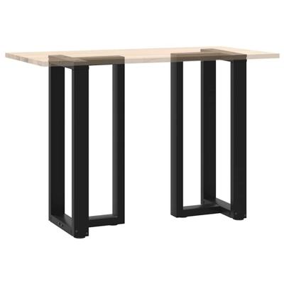 Bartafelpoten 2 st T-vormig 40x35x(90-91) cm staal zwart - thumbnail