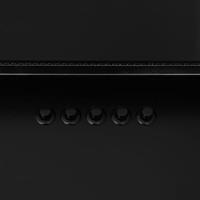 Wandafzuigkap 90 cm roestvrij staal en gehard glas zwart - thumbnail