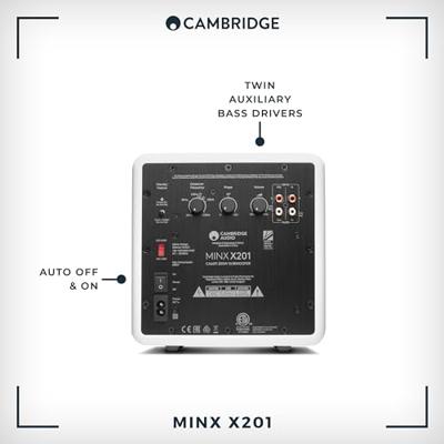 Cambridge Audio: MINX X201 Subwoofer - Wit - thumbnail