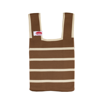 Kitsch Kitchen Poppy Bag Bruin Wit Strepen