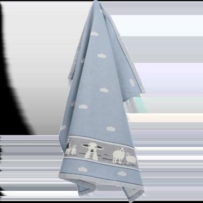 Bunzlau Castle Bunzlau Castle Sheep theedoek 65x65 Grey-Blue