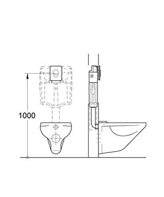 Grohe Skate Air bedieningspaneel glans wit voor Grohe Rapid SL Grohe Skate Air bedieningspaneel glans wit voor Grohe Rapid SL