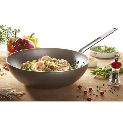 DE BUYER - Mineral B Element en Tole - Wokpan 28cm DE BUYER - Mineral B Element en Tole - Wokpan 28cm