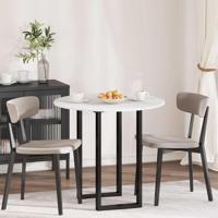 Tafelblad Wit 80 x 80 x 1.5 cm Bewerkt hout - thumbnail