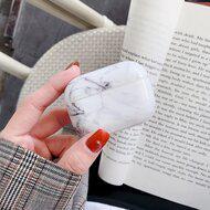 AirPods Pro / AirPods Pro 2 hoesje Marble series - hard case - Marble wit - Schokbestendig - thumbnail