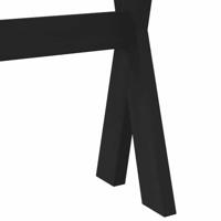 Wandtafel NOAIN X-vormige poten 120x30x75 cm massief hout - thumbnail