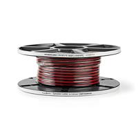 Speaker-Kabel | 2x 1,50 mm2 | 100 m | Op Rol | Zwart/Rood - thumbnail