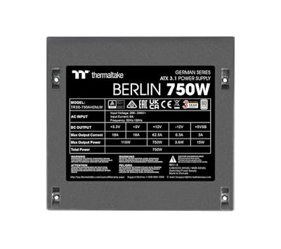 Thermaltake HAMBURG power supply unit 750W Zwart Thermaltake HAMBURG power supply unit 750W Zwart