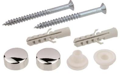 Kirchhoff WC-montageset, verhoogde verzonken kop, chroom, M6 x 70 mm - 98846010