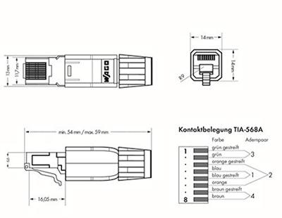 Wago Accessoires Netwerk kabelconnector