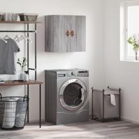Wandkast 60x31x60 cm bewerkt hout grijs sonoma eikenkleurig - thumbnail