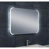 Bracket spiegel rechthoek met LED, dimbaar en spiegelverwarming 80 x 60 cm - thumbnail