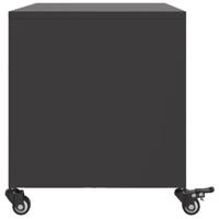 Tv-meubel 68x39x43,5 cm staal zwart - thumbnail