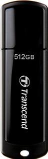Transcend TS512GJF700 USB-stick 512 GB Zwart TS512GJF700 USB-A 3.2 Gen 1