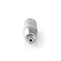 Nedis CAGP15930ME tussenstuk voor kabels XLR (3-pin) RCA Female Zilver - thumbnail