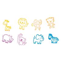 Goki houten stempelset - wilde dieren - thumbnail