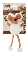 Afp mouse dangler lamswol met catnip assorti - thumbnail