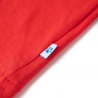 Kindershirt met doelprint 140 rood - thumbnail
