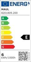 Maul MAULjazzy 8201802 LED-bureaulamp 8 W Energielabel: E (A - G) Aluminium - thumbnail