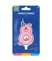 Jungle candle 8 pig - thumbnail