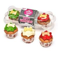 THE BARKING BAKERY CHRISTMAS YAPPY MINI ICED WOOFINS TRIO ASSORTI - thumbnail