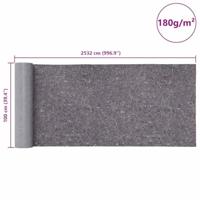 VidaXL Antislip schildersvlies 2 st 25 m 180 g/m² grijs - thumbnail