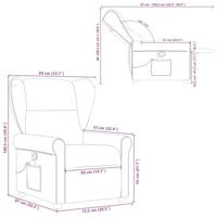 Massagestoel verstelbaar stof wolk grijs - thumbnail