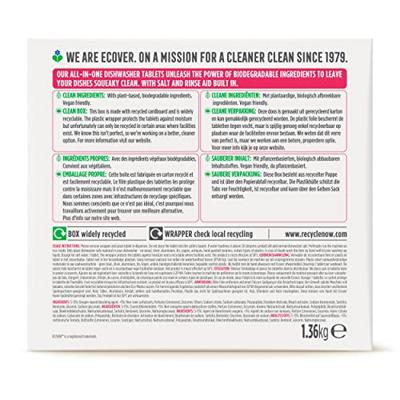 Ecover vaatwastabletten, doos van 68 stuks