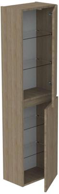 Thebalux Beat 2.0 Hoge Kast 45x29x165 cm Natural Oak