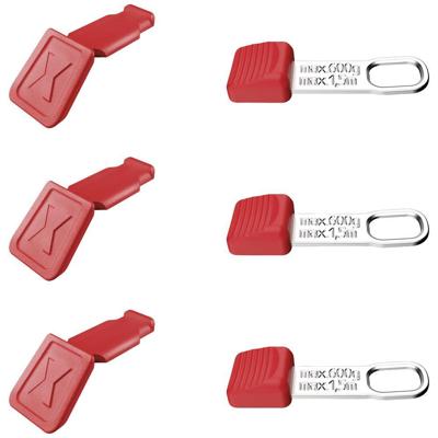 Knipex CC en TT Clips | rood | 3 stuks van elk - 00 63 06 TCR Knipex CC en TT Clips | rood | 3 stuks van elk - 00 63 06 TCR