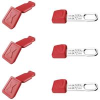 Knipex CC en TT Clips | rood | 3 stuks van elk - 00 63 06 TCR - thumbnail