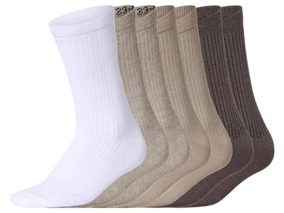esmara 7 Paar sokken (beige/wit/bruin, 39-42)