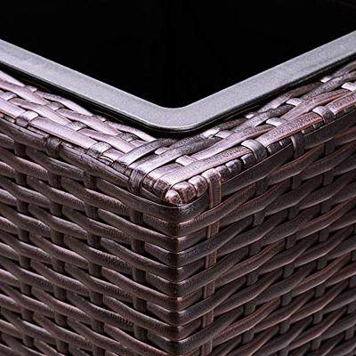 Polyrattan Bloembak 4 delig - Bruin - 95 x 27 x 60 cm Polyrattan Bloembak 4 delig - Bruin - 95 x 27 x 60 cm