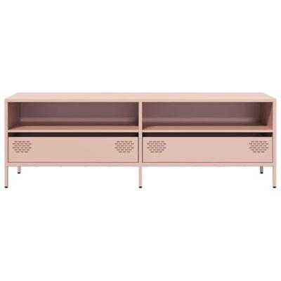 Tv-meubel 135x39x43,5 cm koudgewalst staal roze