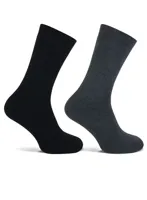 Teckel 2-paar Badstof sokken dames - Geheel badstof - Warme winter sokken - Huissokken - thumbnail