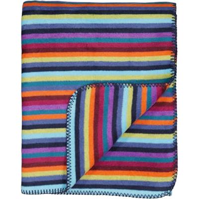 Cawö Cawo Lifestyle Wohndecke Strepen Plaid 150/200 multicolor donker