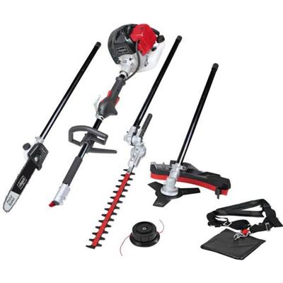 SCHEPPACH 52CC 4 in 1 benzine bosmaaier (bosmaaier, snoeischaar, heggenschaar, kantensnijder)