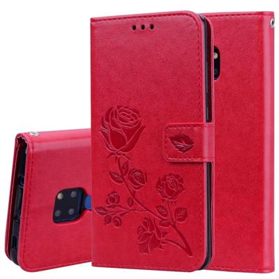 Rose reliëf horizontale Flip PU lederen draagtas voor Huawei mate 20 met houder & kaartsleuven & portemonnee (rood) Rose reliëf horizontale Flip PU lederen draagtas voor Huawei mate 20 met houder & kaartsleuven & portemonnee (rood)