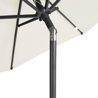 VidaXL Parasol met stalen paal 225x225x212 cm wit