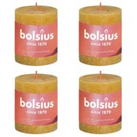 Bolsius rustiek stompkaars 80/68 honey yellow a4 - thumbnail