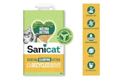 Sanicat maïs klontvormende kattenbakvulling 6 liter Sanicat maïs klontvormende kattenbakvulling 6 liter