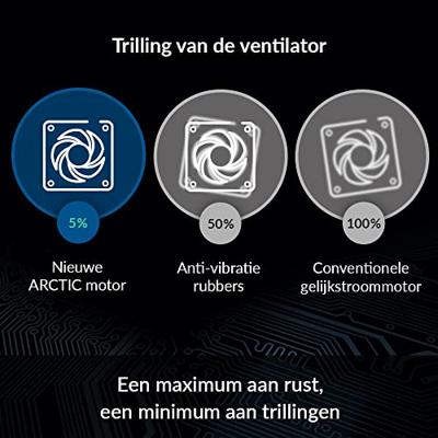 Arctic ACFAN00150A PC-ventilator Zwart (b x h x d) 80 x 80 x 25 mm