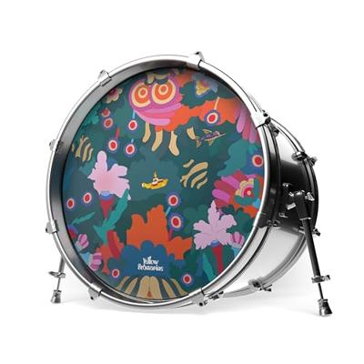 Evans INK22YELSUB-3 Yellow Submarine Resonant Under the Sea Resonant bassdrumvel 22 inch